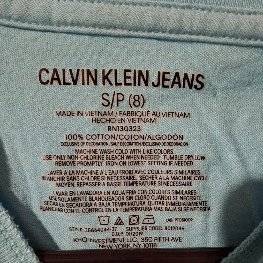 Calvin Klein Kids Blue T-Shirt (Chi011)